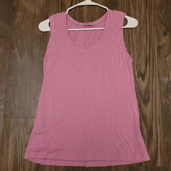 Fresh Produce Womens Tank Top Size S Pink Solid Rayon Sleeveless Round Neck - Picture 1 of 7